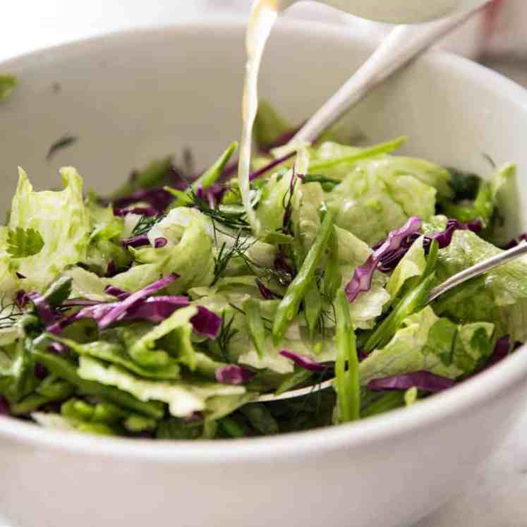 Iceberg Lettuce Salad with Dill www.recipetineats.com