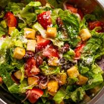 Mega Italian Salad in a bowl ready to be served